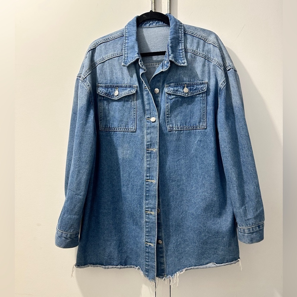 Stylish Blue Denim Jacket/Dress - Picture 4 of 6